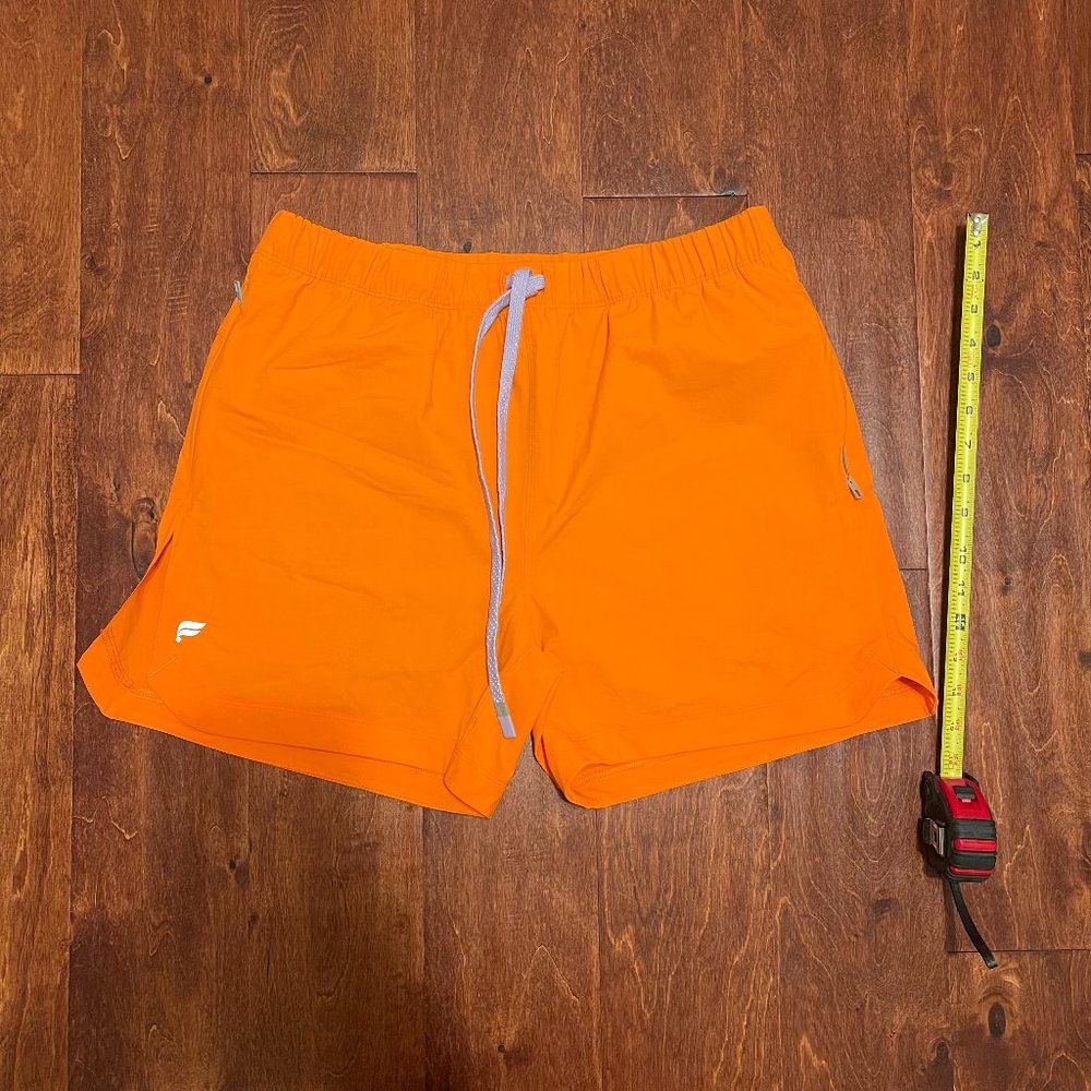 Fabletics Men's Orange One Short (Lined) - Size L